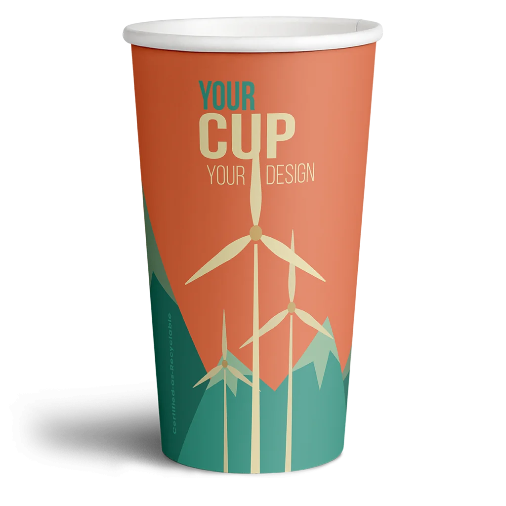 20oz single wall paper cup