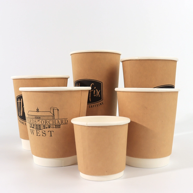 axapack kraft double wall coffee cups for hot drink and cold drink 19