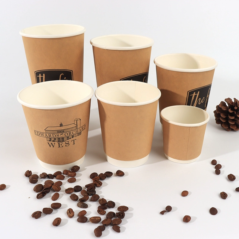 axapack kraft double wall coffee cups for hot drink and cold drink 25