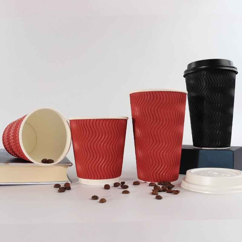 axapack ripple wall coffee cups for hot drink and cold drink 2
