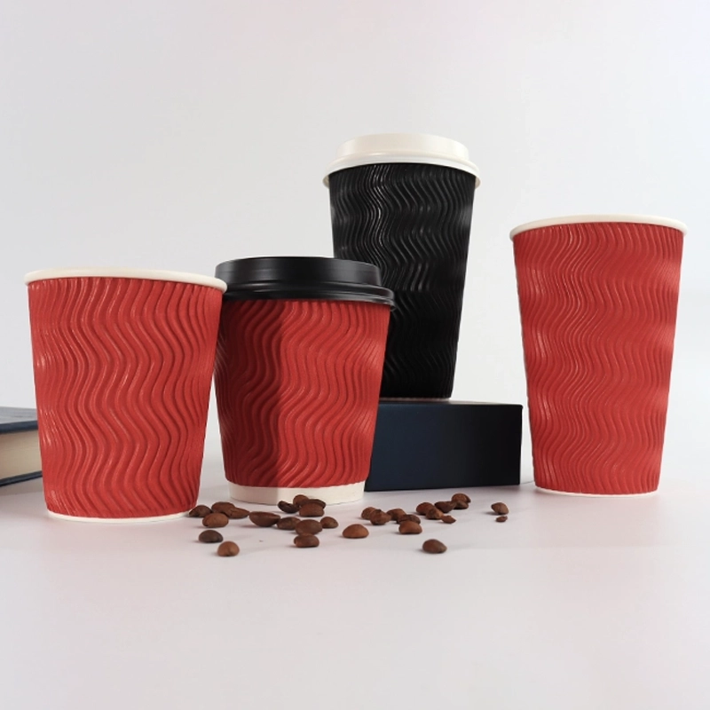 axapack ripple wall coffee cups for hot drink and cold drink 4