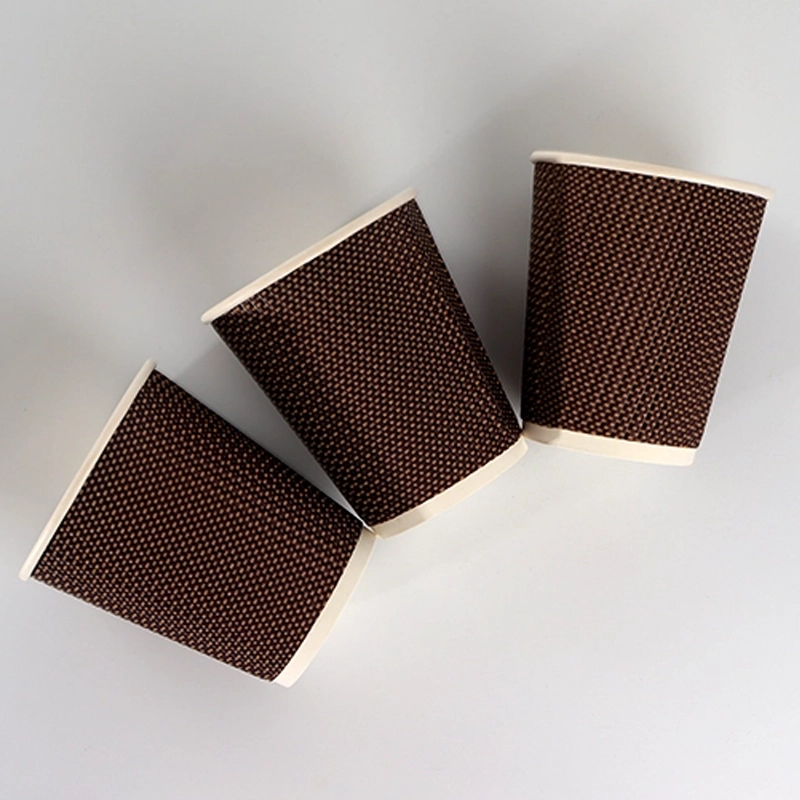 coffe paper cup single wall ripple wall Ripple 8oz 005