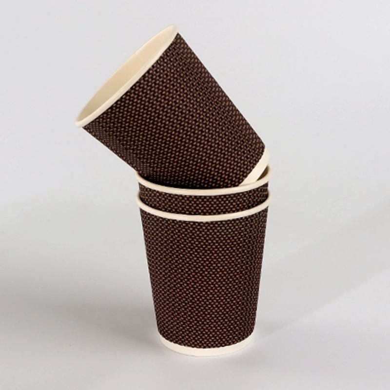 coffe paper cup single wall ripple wall Ripple 8oz 006