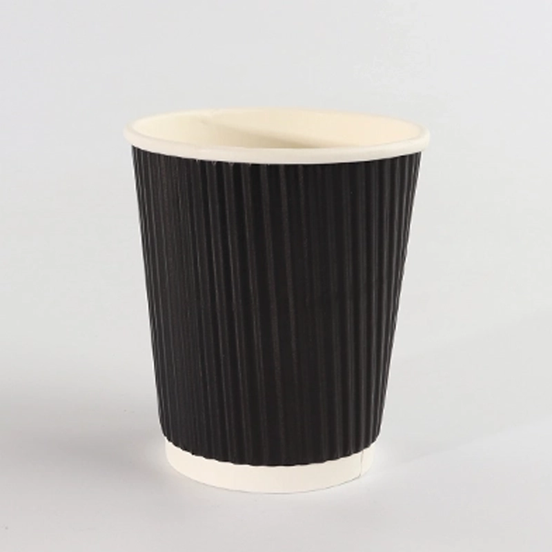 coffe paper cup single wall ripple wall Ripple 8oz 010