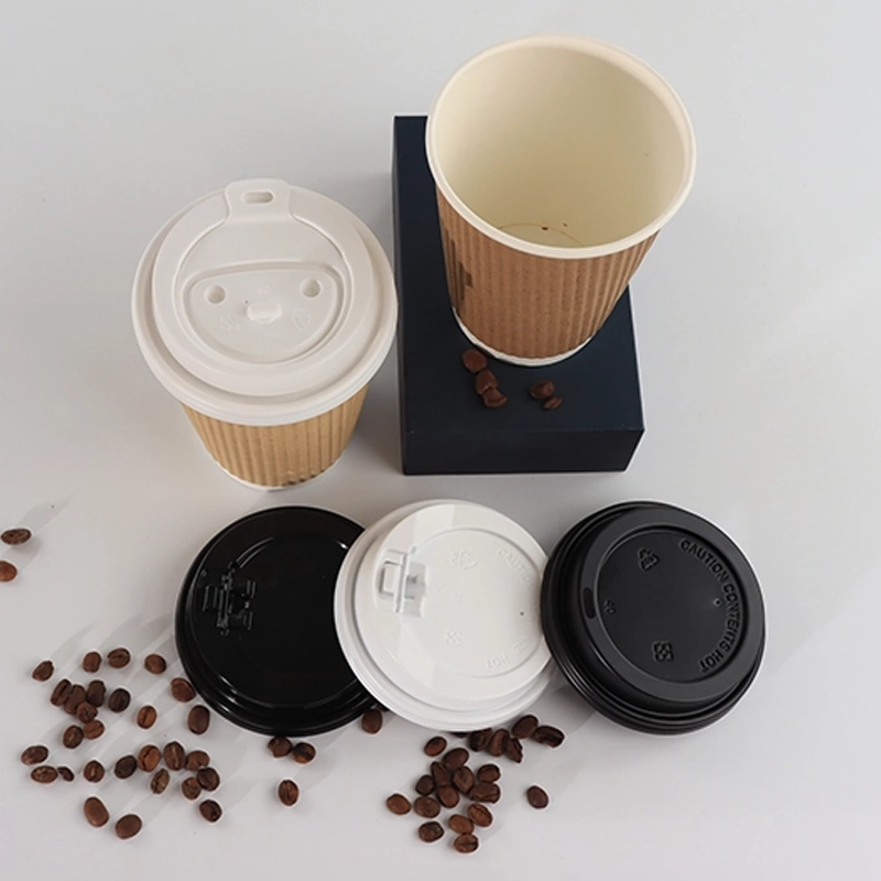 coffe paper cup single wall ripple wall Ripple 12oz 011