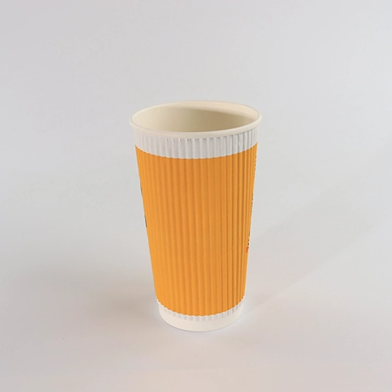 coffe paper cup single wall ripple wall Ripple 20oz 001