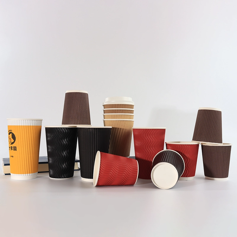 axapack ripple wall coffee cups for hot drink and cold drink 10