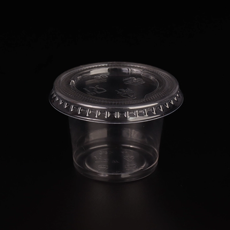sauce cup with flat lid 0