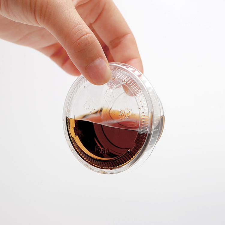 axapack clear sauce cups with lids 27