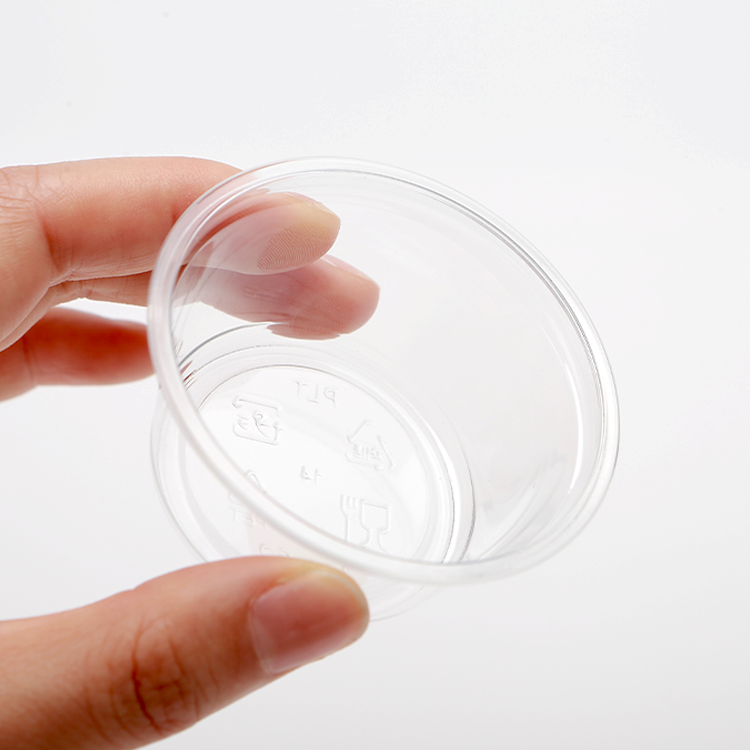 axapack clear sauce cups with lids 21