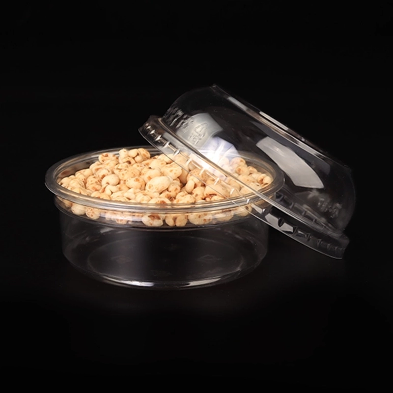 deli bowl with food and flat lid 8oz 117