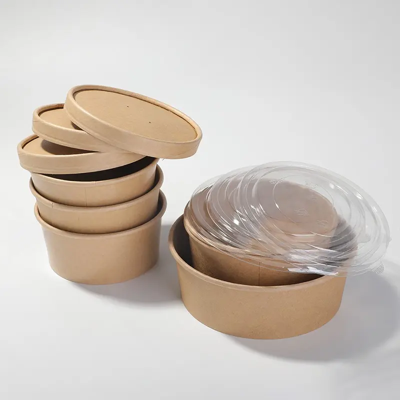 axapack kraft container bowl soup eco friendly disposable 129