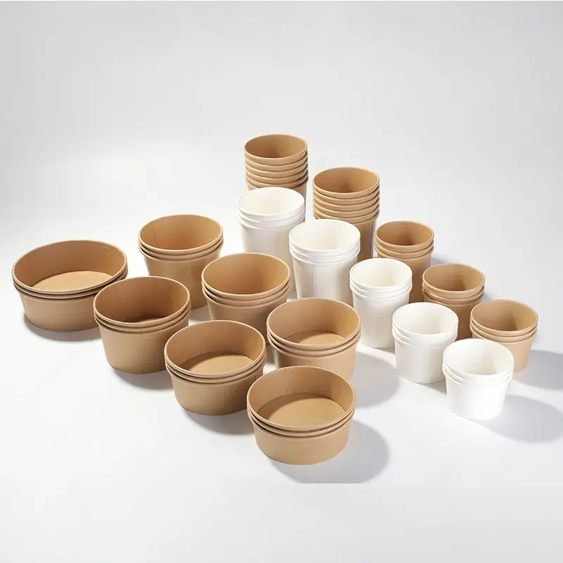 axapack kraft container bowl soup eco friendly disposable 208