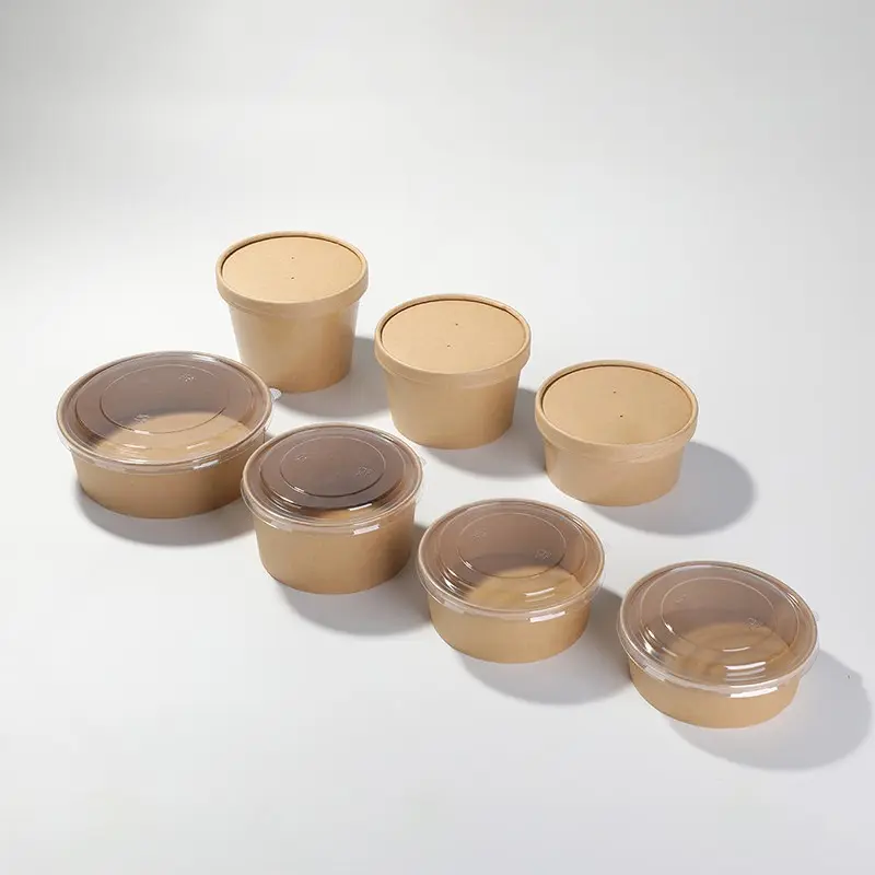 axapack kraft container bowl soup eco friendly disposable 210