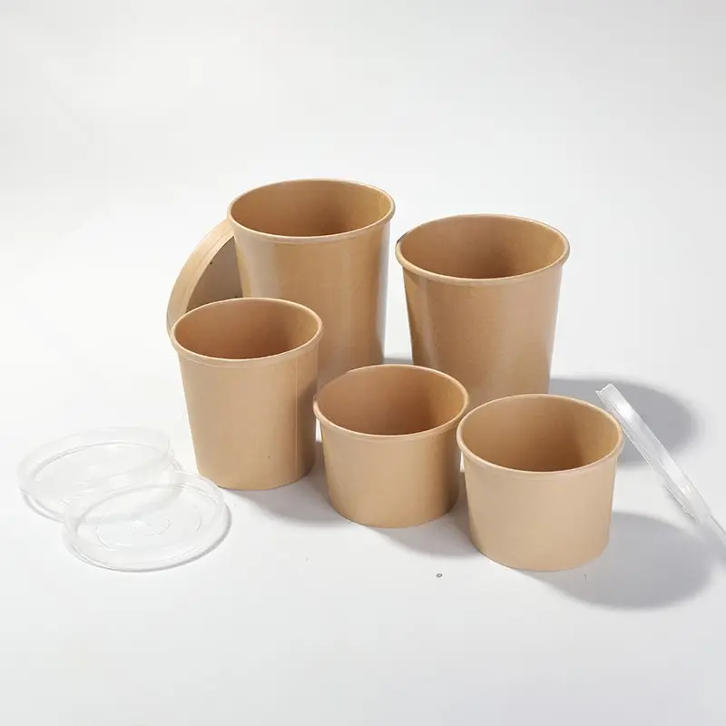 axapack kraft container bowl soup eco friendly disposable 102