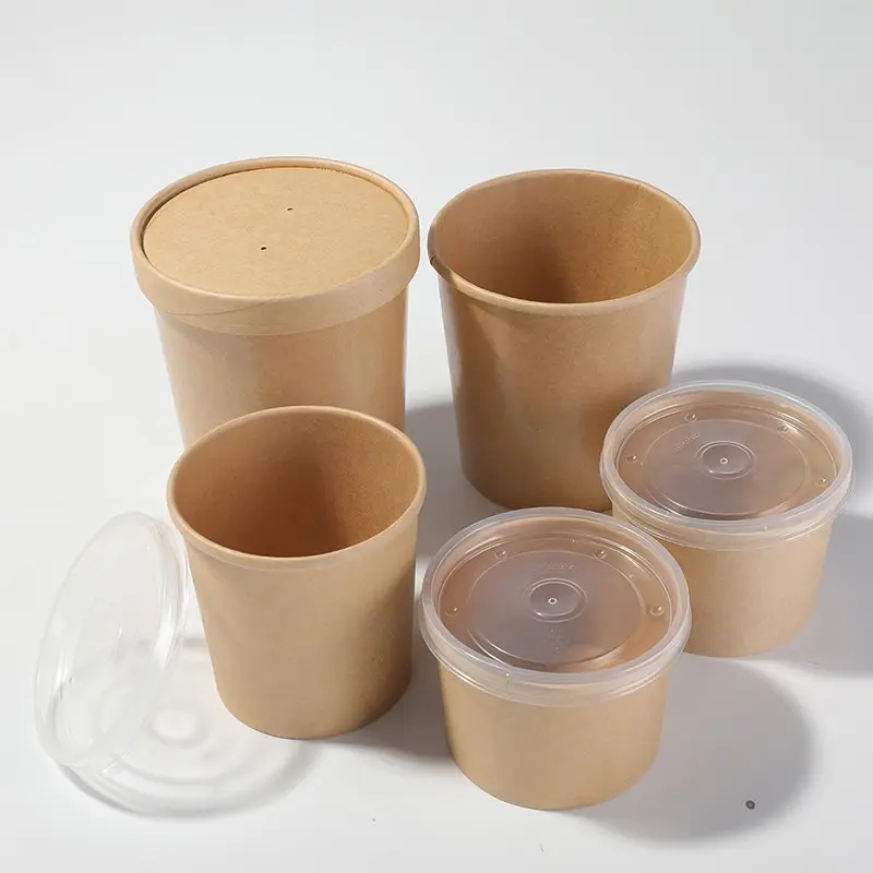 axapack kraft container bowl soup eco friendly disposable 104