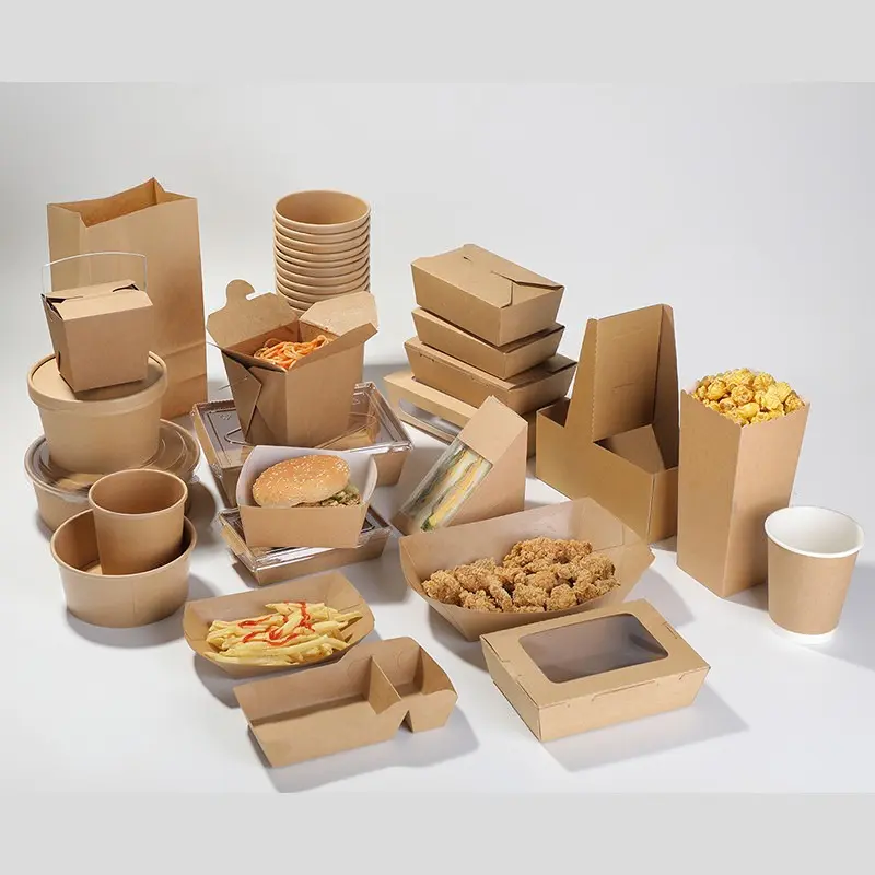 axapack kraft container bowl soup eco friendly disposable 9