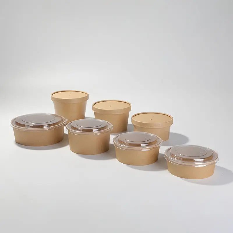 axapack kraft container bowl soup eco friendly disposable 209