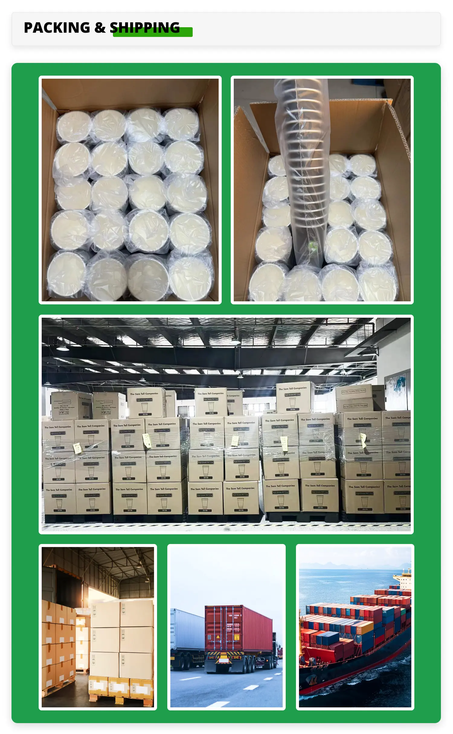Paper Cup Packing